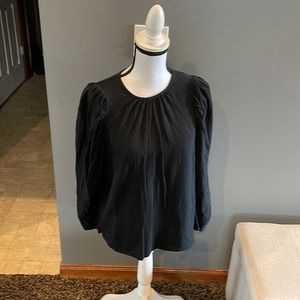Ladies black long sleeve shirt